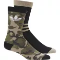 Pack 2  paires de chaussettes adidas Originals Mi-mollet Camouflage - Ref. DV1501