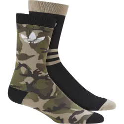 Pack 2  paires de chaussettes adidas Originals Mi-mollet Camouflage - Ref. DV1501
