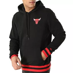 Sweat à capuche New Era NBA STRIPE RIB CHICAGO BULLS - Ref. 11860088