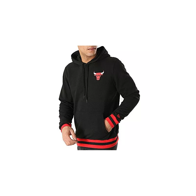 Sweat à capuche New Era NBA STRIPE RIB CHICAGO BULLS - Ref. 11860088