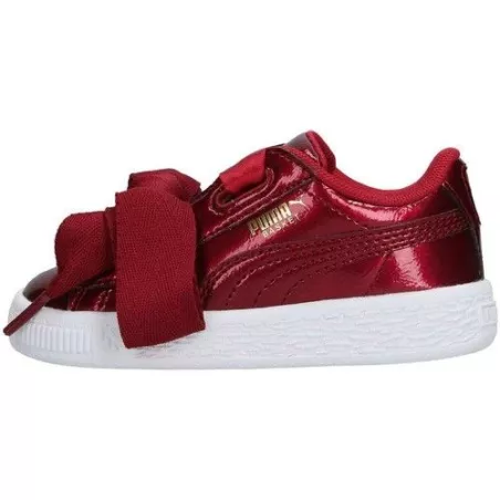 basket puma heart rouge