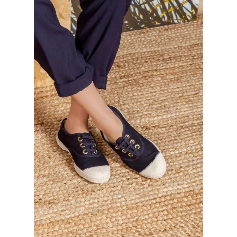 Baskets Bensimon TENNIS LACET GOLDEN EYELET - Ref. F15004C17D-516