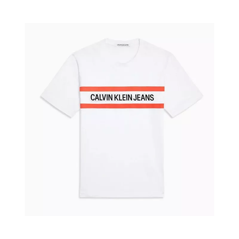 Tee-shirt Calvin Klein CHEST STRIPE INSTIT