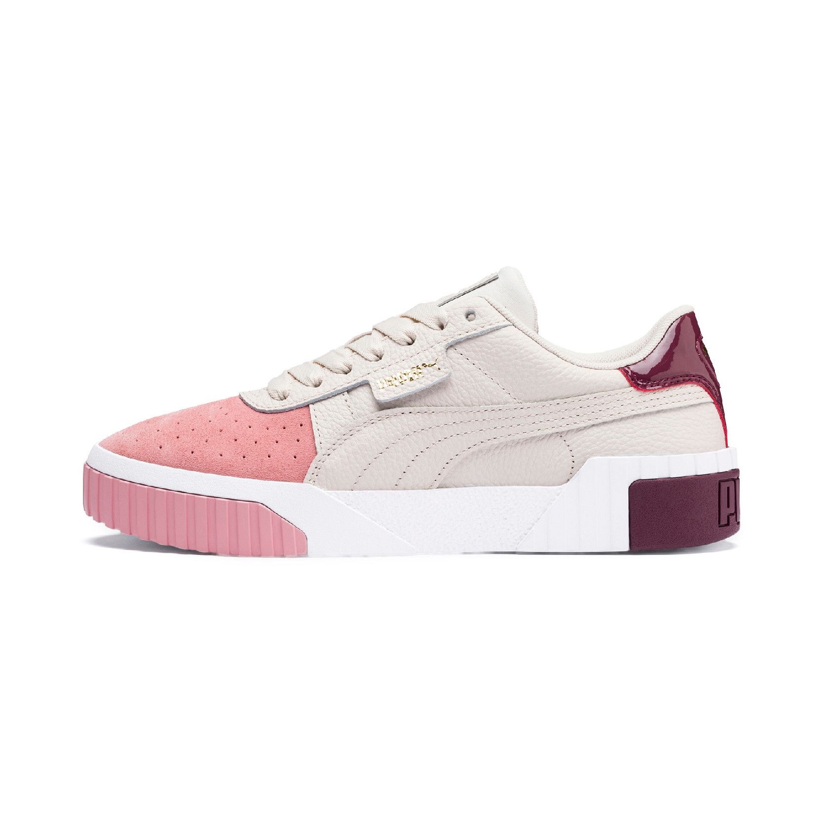 puma cali blanche et rose puma cali blanche et rose