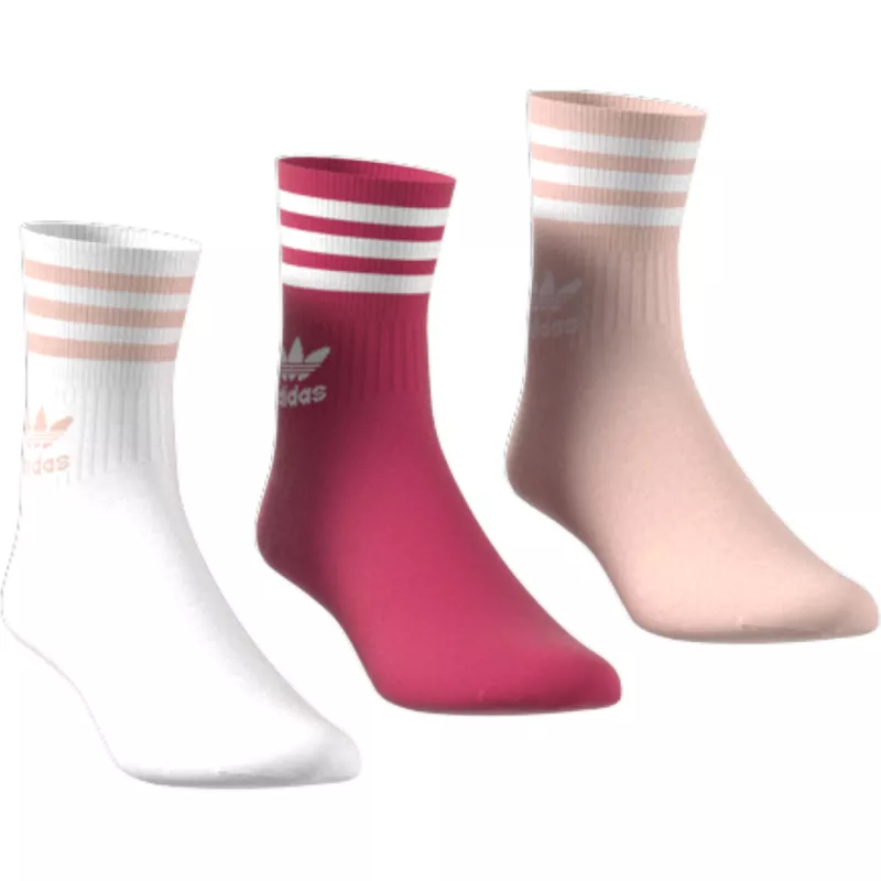 Pack 3 paires de chaussettes adidas Originals MID CUT CREW