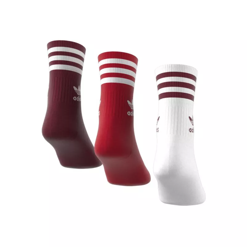 Pack 3 paires de chaussettes adidas Originals MID CUT CREW