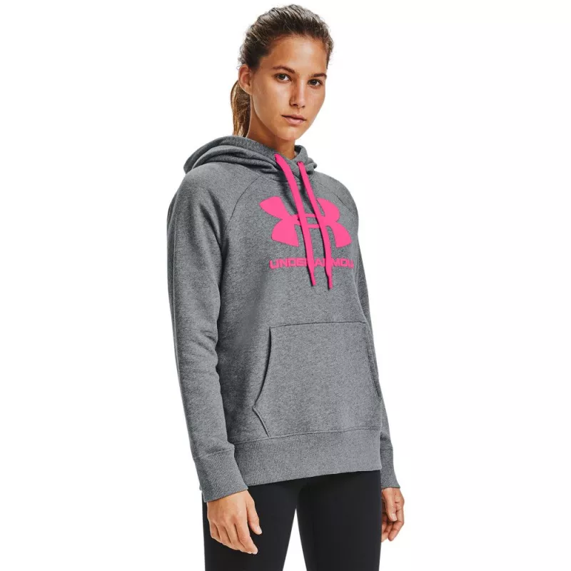 Sweat à capuche Femme Under Armour LOGO RIVAL FLEECE