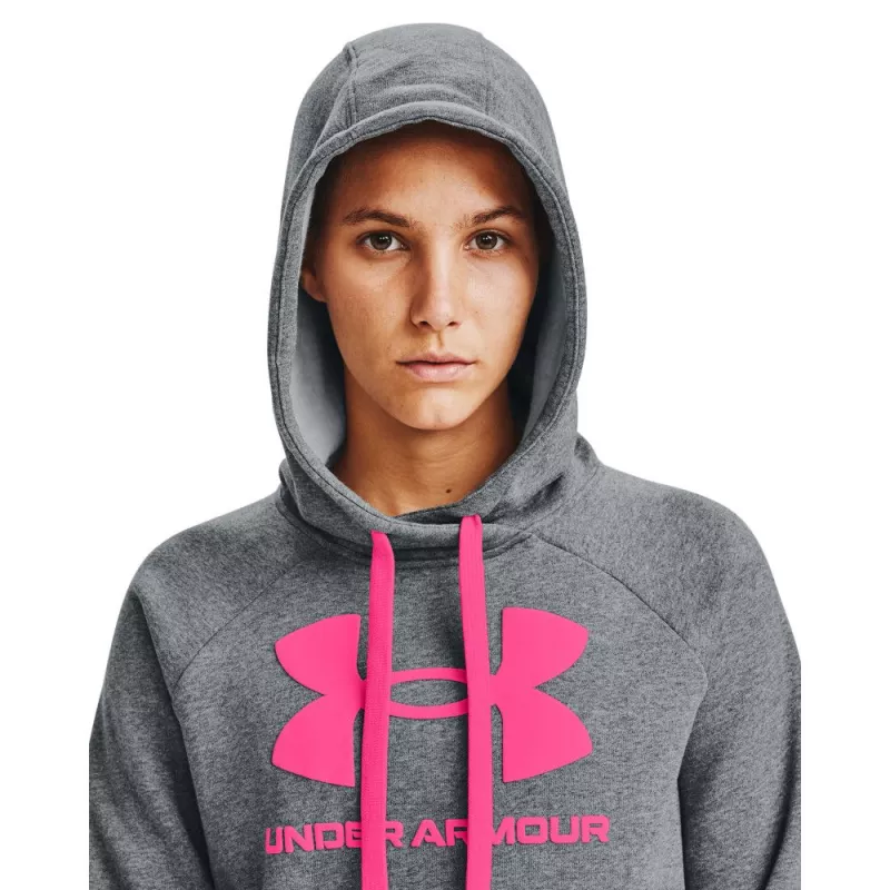 Sweat à capuche Femme Under Armour LOGO RIVAL FLEECE