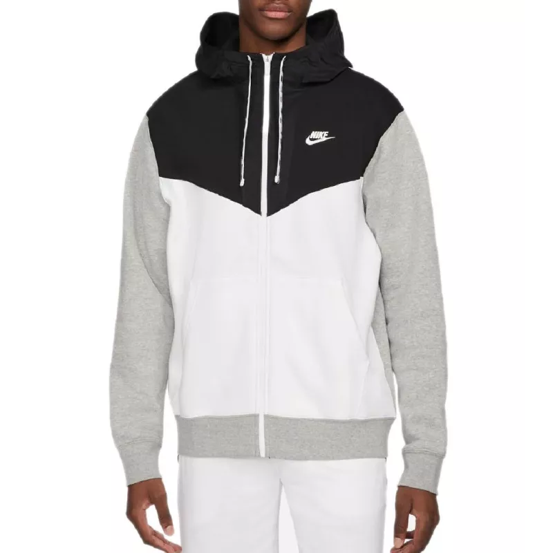Nike Manteau d'Hiver NSW - Gris/Blanc Enfant