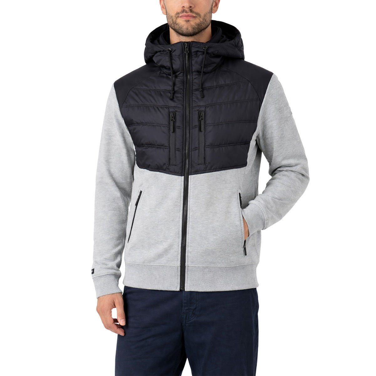 Veste à capuche zippée Helvetica