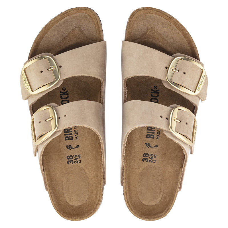 Sandale Femme Birkenstock ARIZONA BIG BUCKLE CUIR NUBUCK