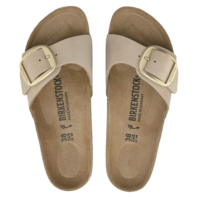 Sandale Femme Birkenstock MADRID BIG BUCKLE CUIR NUBUCK étroite