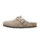 Chausson Homme Birkenstock BOSTON SUEDE BRAIDED étroite