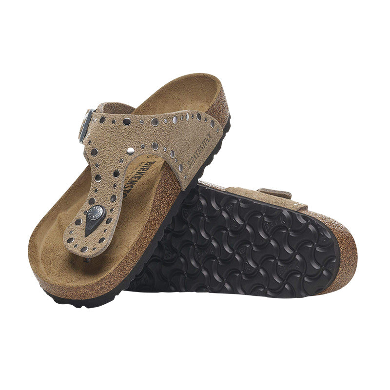 Sandale Femme Birkenstock GIZEH RIVET CUIR étroite
