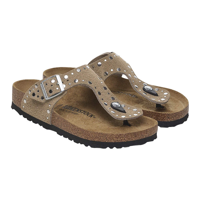 Sandale Femme Birkenstock GIZEH RIVET CUIR étroite