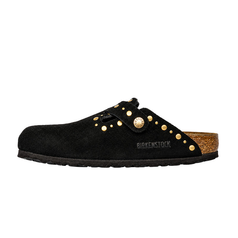 Chausson Femme Birkenstock BOSTON RIVETS LEVE SUEDE étroite