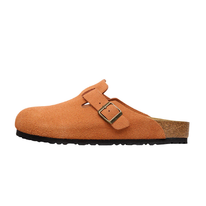 Chausson Femme Birkenstock BOSTON RIVETS SUEDE étroite