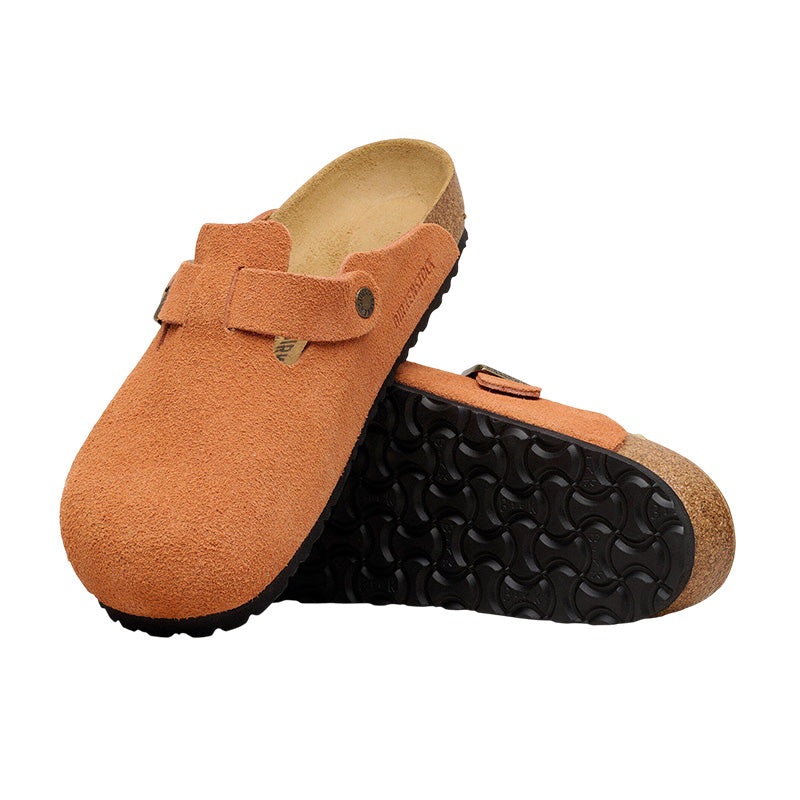 Chausson Femme Birkenstock BOSTON RIVETS SUEDE étroite