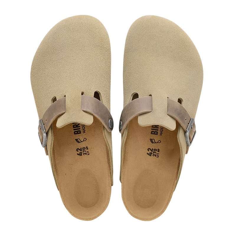 Chausson Homme Birkenstock BOSTON SUEDE étroite