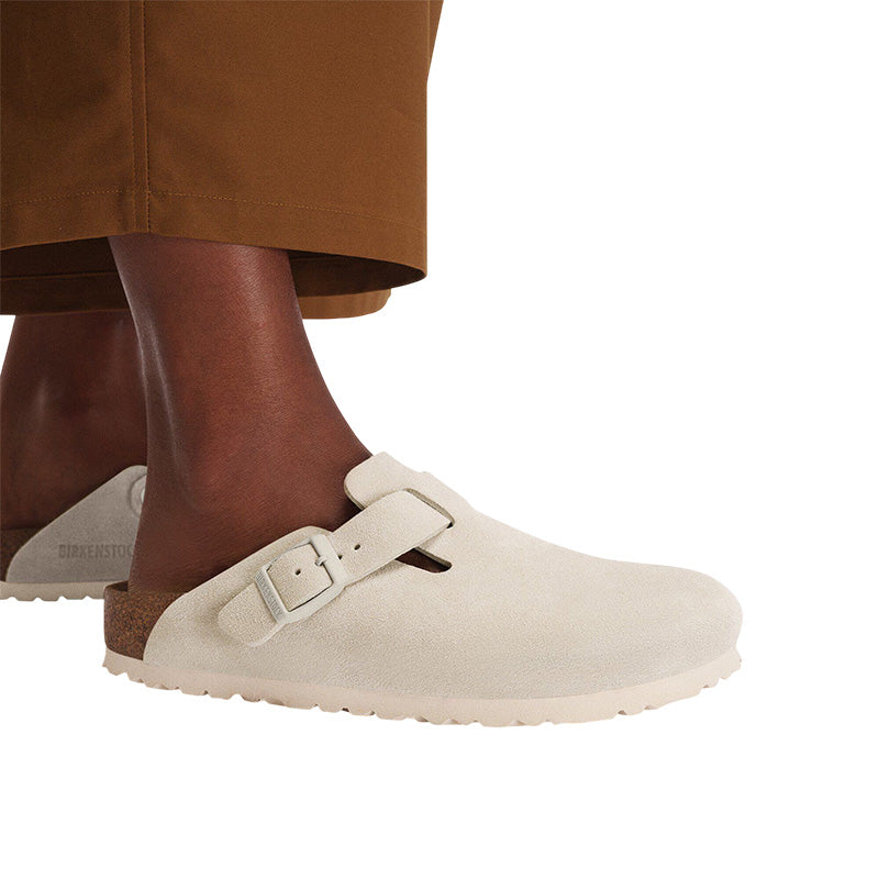 Chausson Homme Birkenstock BOSTON SUEDE étroite