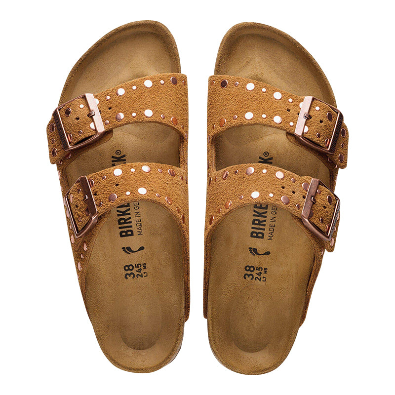 Sandale Femme Birkenstock ARIZONA SUEDE RIVET