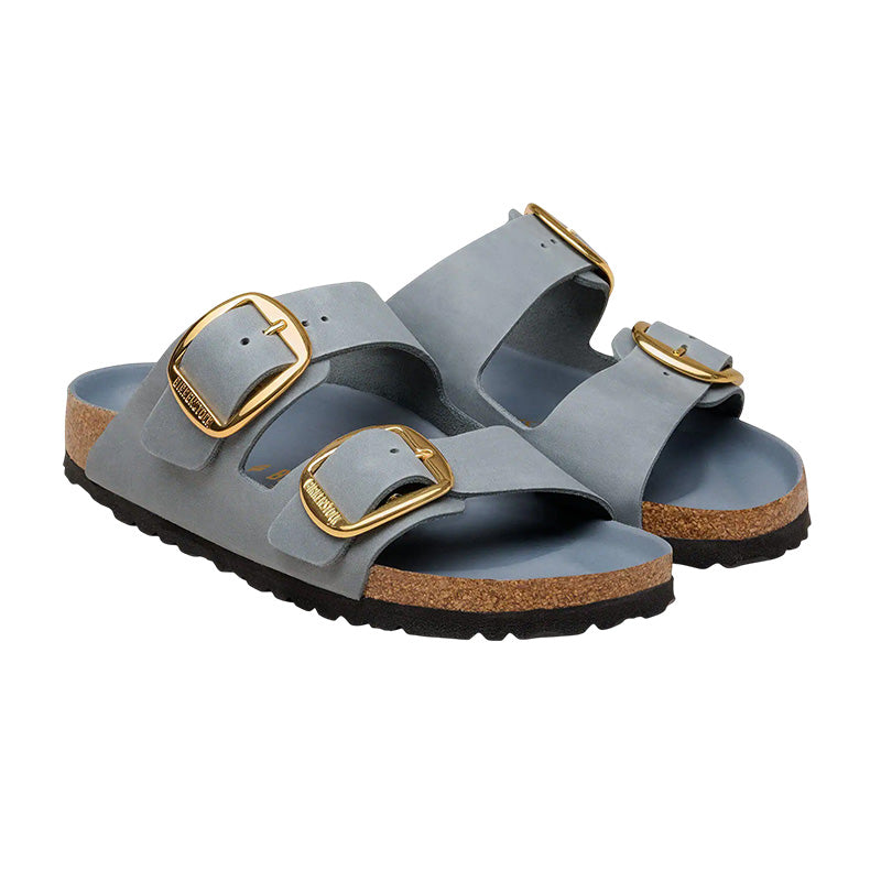 Sandale Femme Birkenstock ARIZONA BIG BUCKLE CUIR NUBUCK étroite