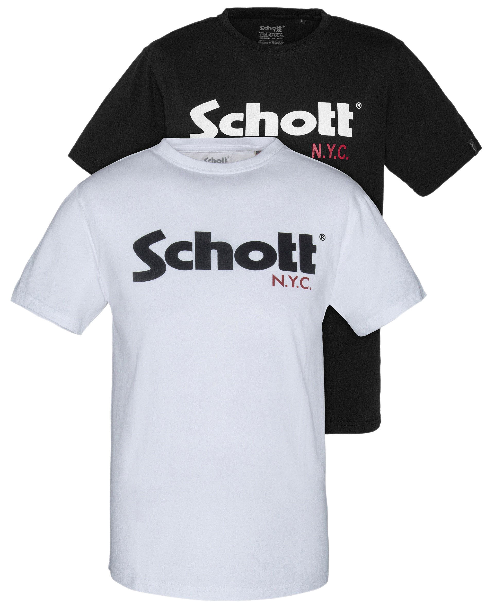 Pack de 2 tee-shirt Schott ras du cou