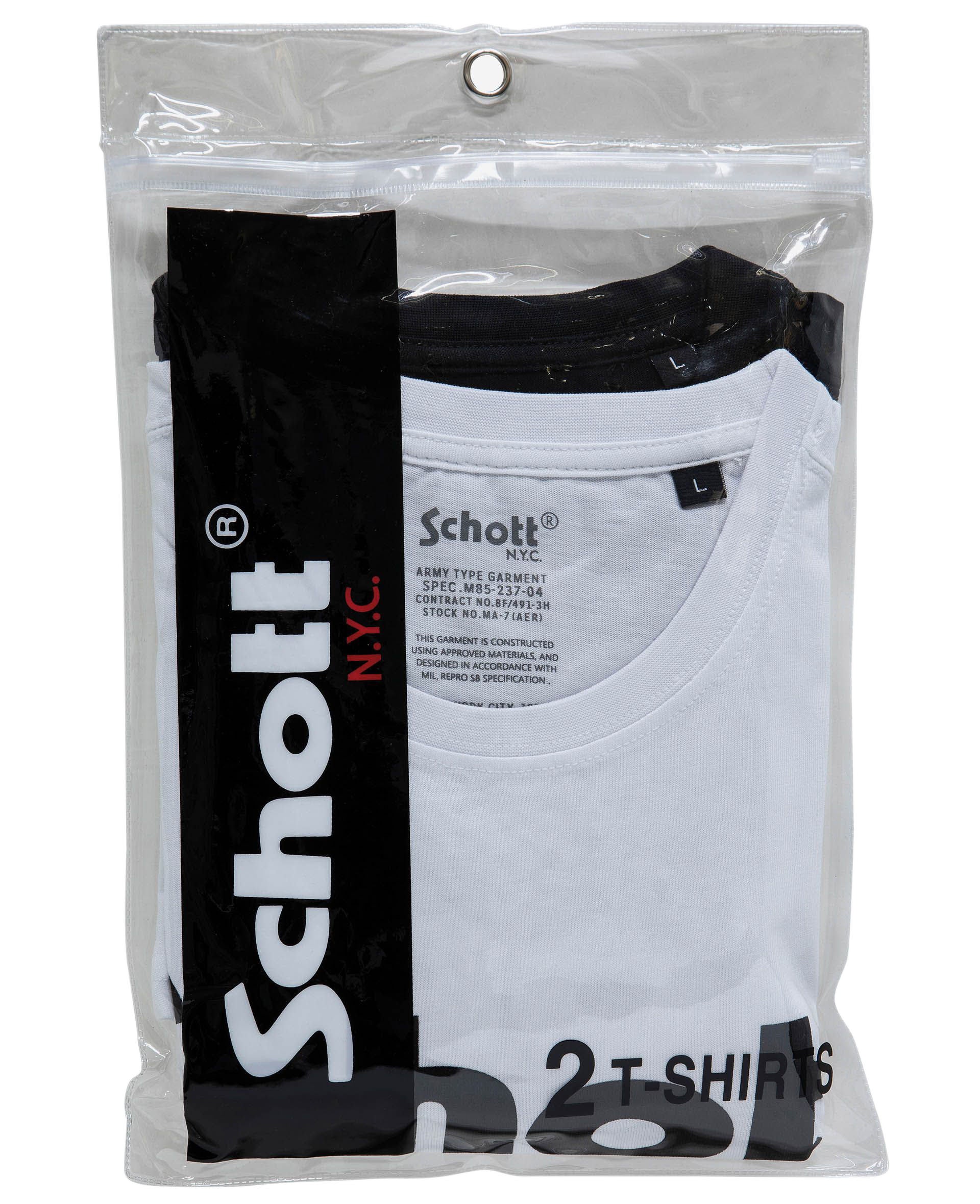 Pack de 2 tee-shirt Schott ras du cou