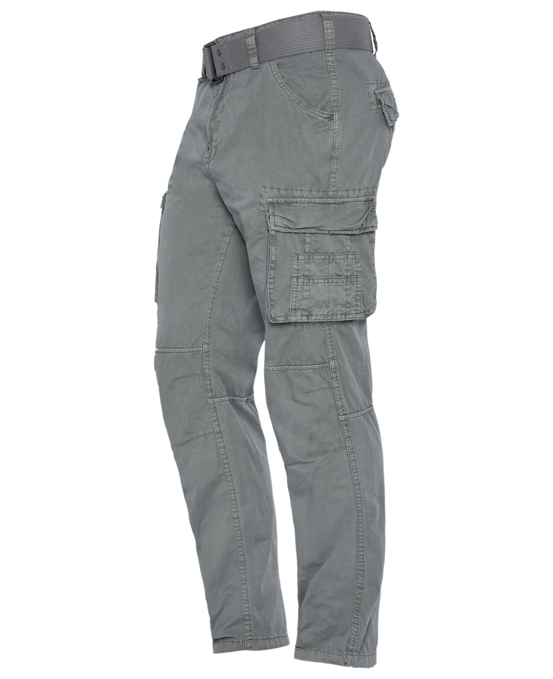 Pantalon cargo slim Schott ARMY CEINTURE TRRANGER70