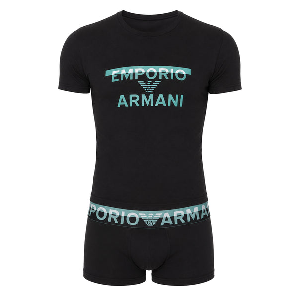 Conjunto de camiseta y bóxer EA7 Emporio Armani