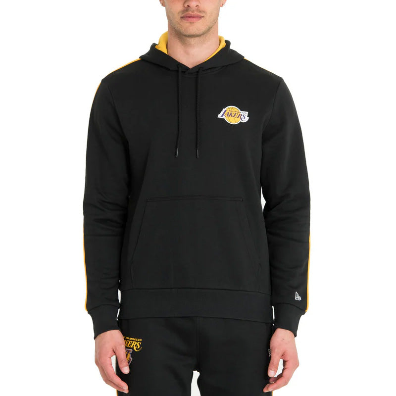 Sweat à capuche New Era LOS ANGELES LAKERS STRIPED