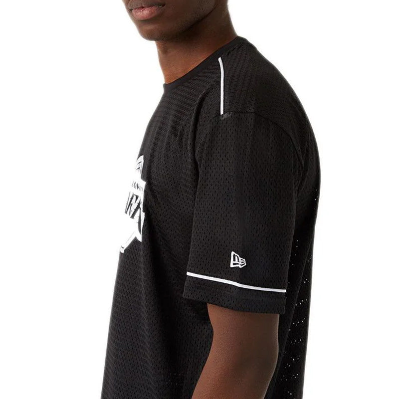 Camiseta extragrande con el logotipo del equipo de Los Ángeles Lakers de New Era