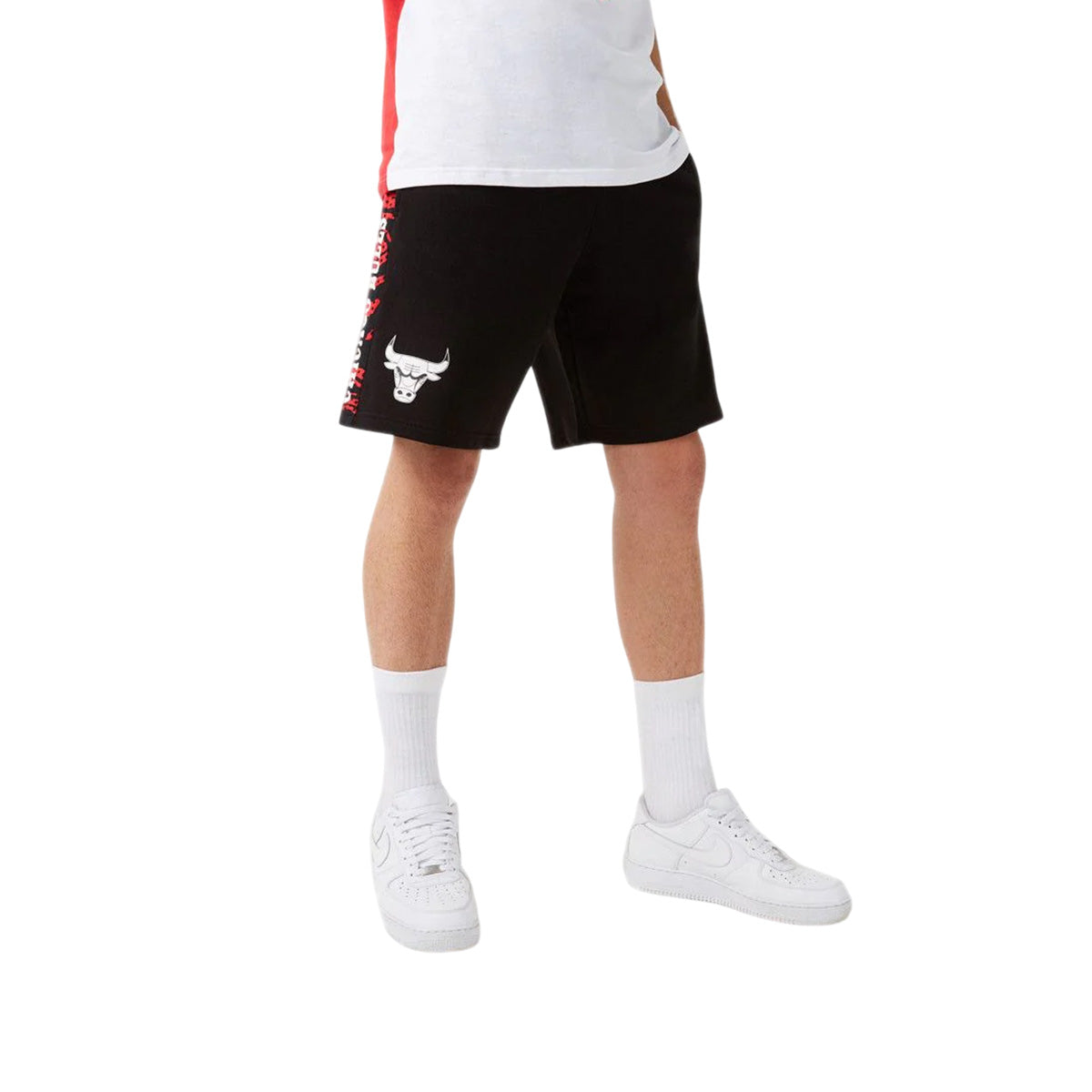 Pantalones cortos con paneles estampados de los Chicago Bulls de New Era