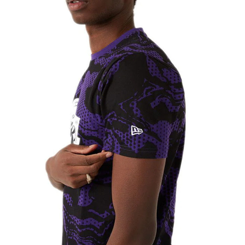 Nueva camiseta con estampado OIL SLICK de LOS ANGELES LAKERS