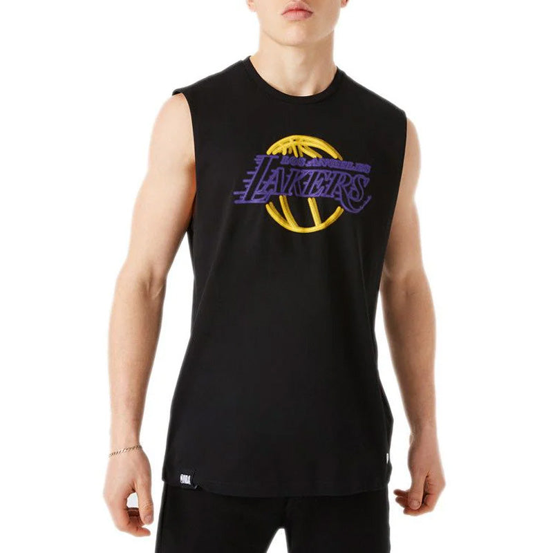 Camiseta sin mangas New Era NBA NEON LA LAKERS
