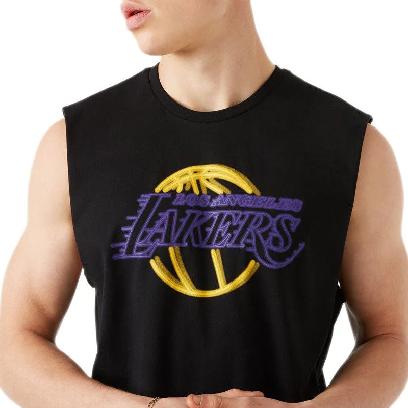 Camiseta sin mangas New Era NBA NEON LA LAKERS