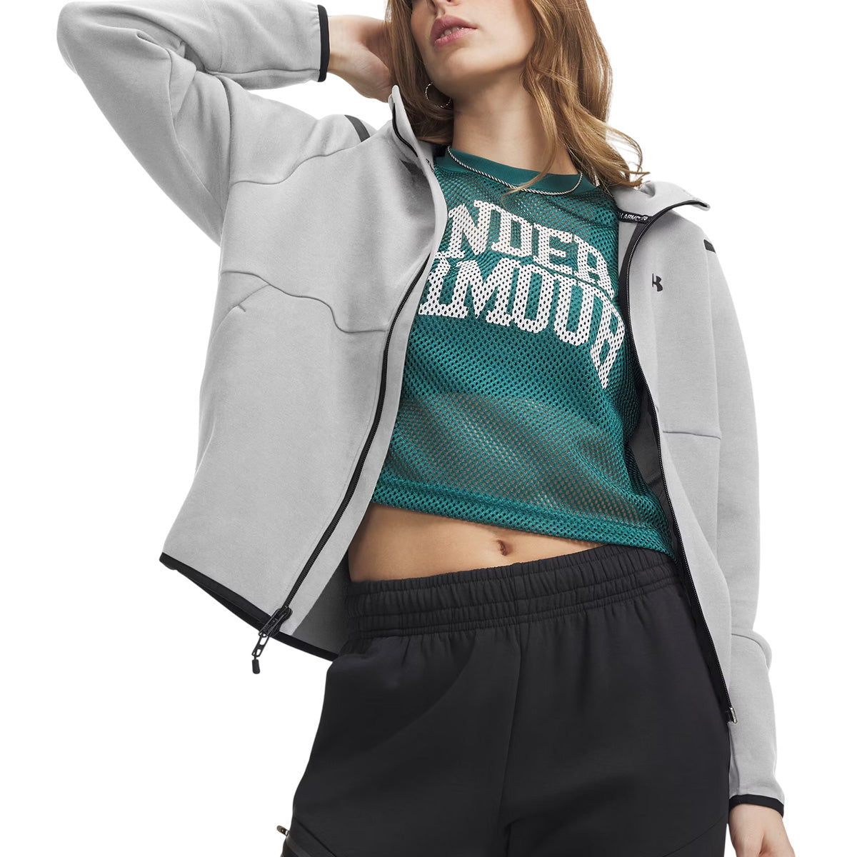 Sweatshirt à capuche Femme Under Armour UNSTOPPABLE FLEECE FULL-ZIP