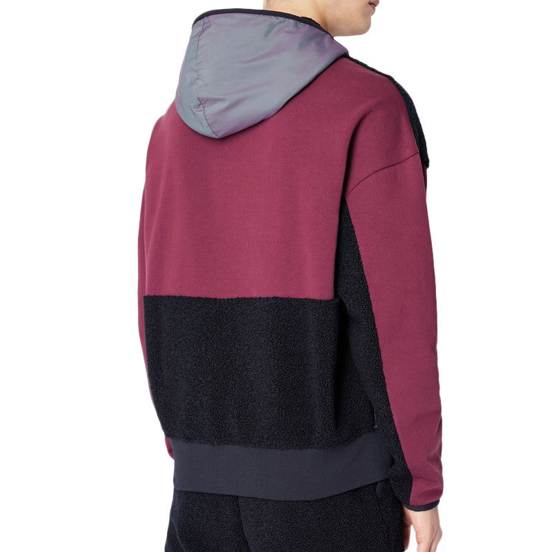 Sweat à capuche Armani Exchange Colour-block fleece