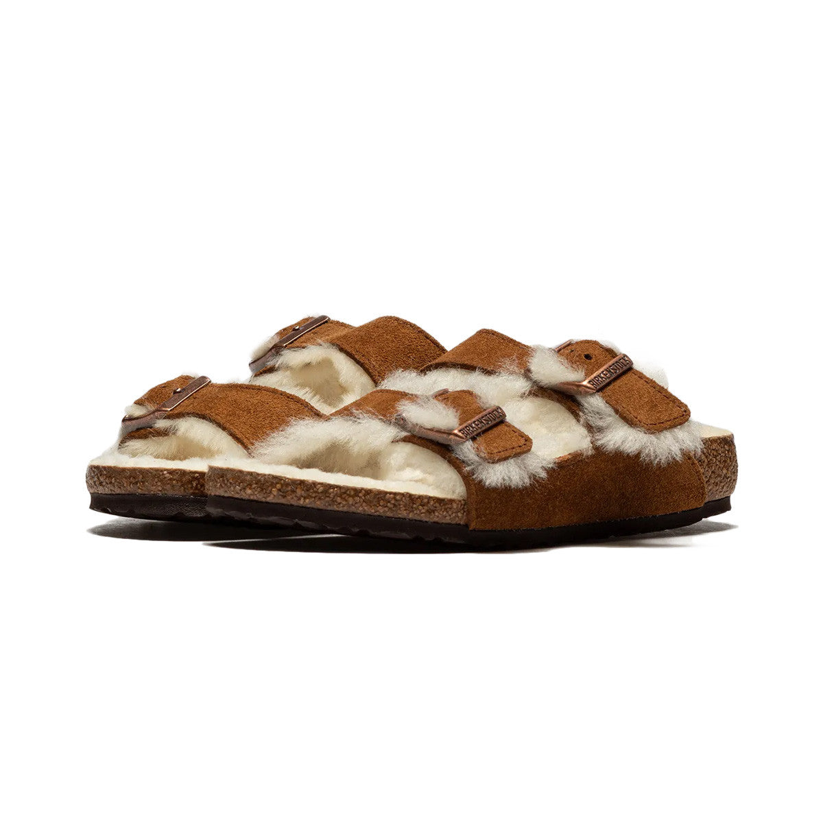 Sandale étroite Birkenstock Arizona Shearling Cadet