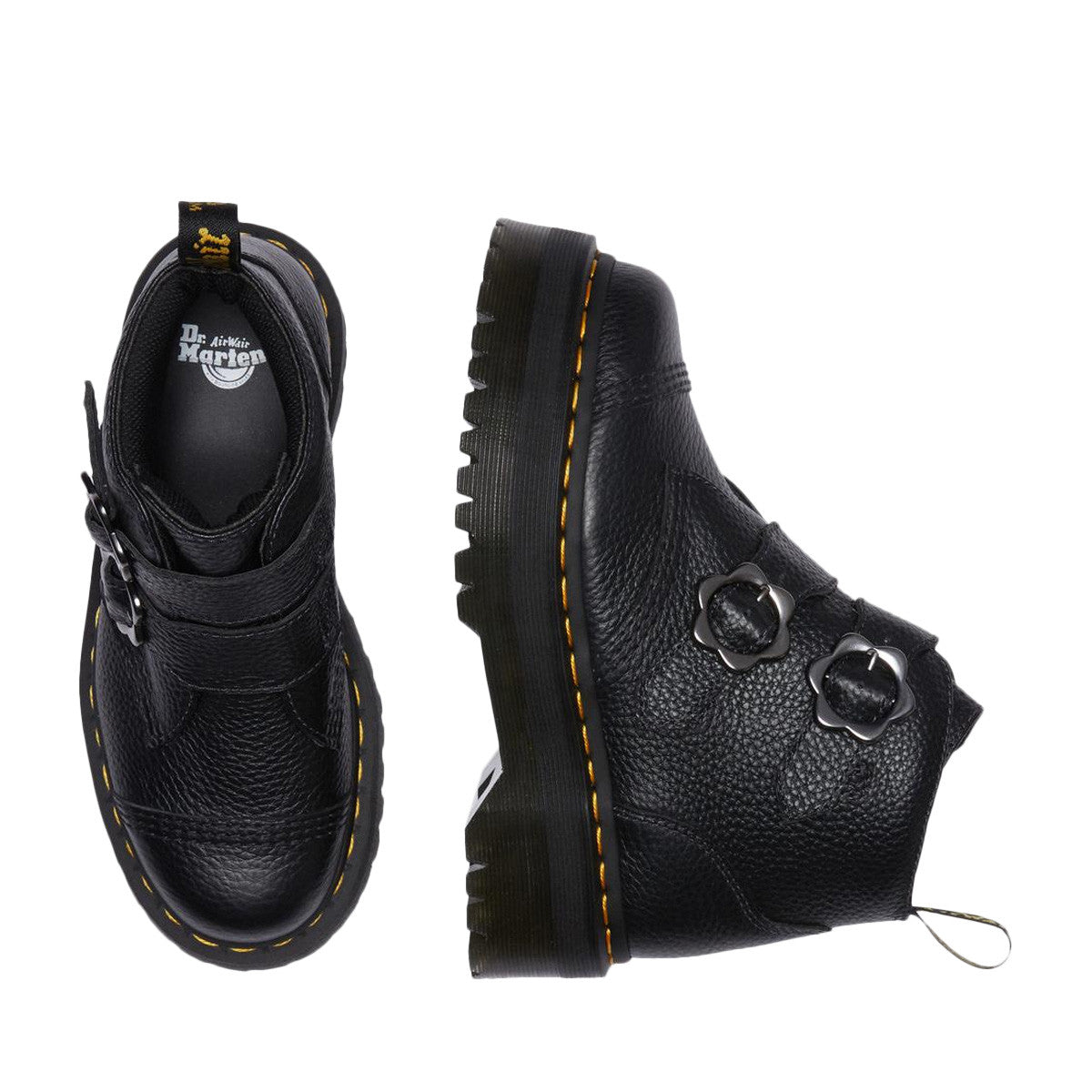 Botte Dr Martens DEVON FLOWER PLATFORME
