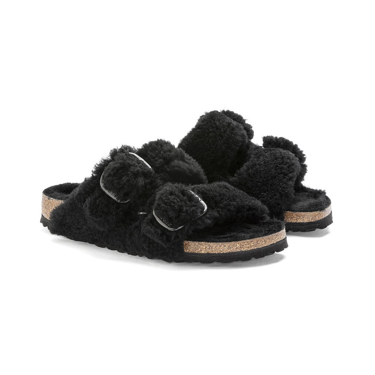 Sandale Birkenstock ARIZONA Big Buckle Shearling Teddy étroite