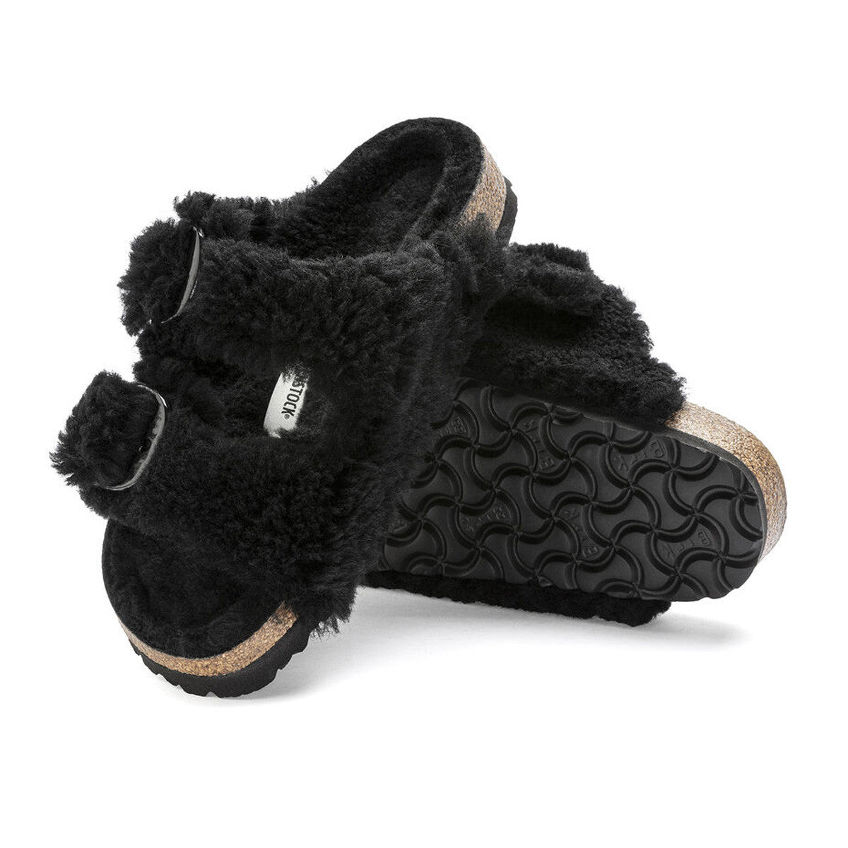 Sandale Birkenstock ARIZONA Big Buckle Shearling Teddy étroite