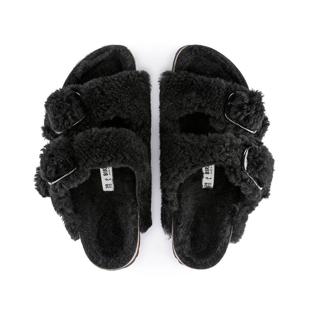 Sandale Birkenstock ARIZONA Big Buckle Shearling Teddy étroite