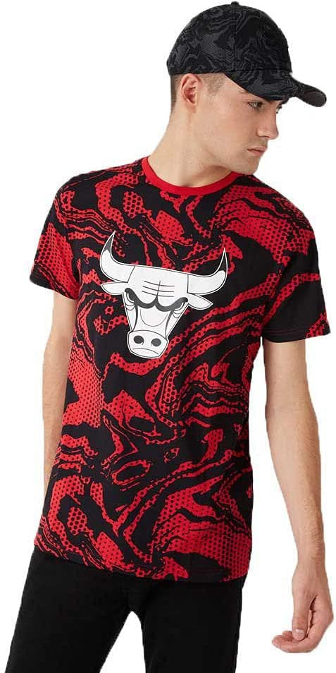 Tee-shirt New Era CHICAGO BULLS OIL SLICK PRINT