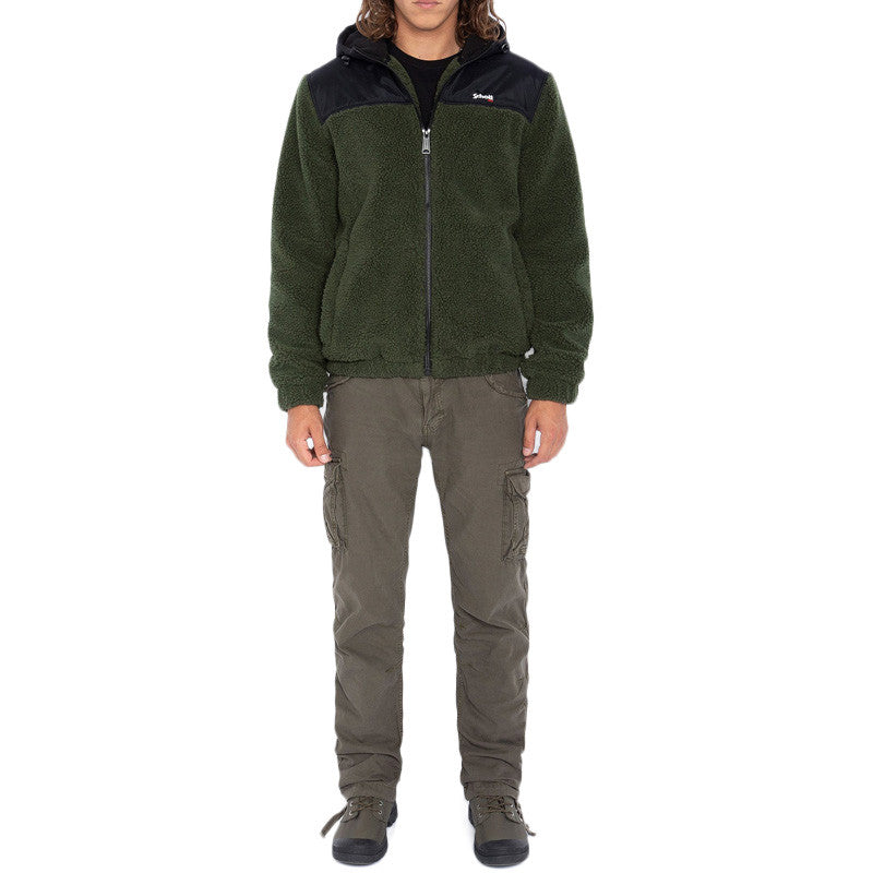 Sweat à capuche Schott ZIPPE SHERPA POLAIRE SWWARD2