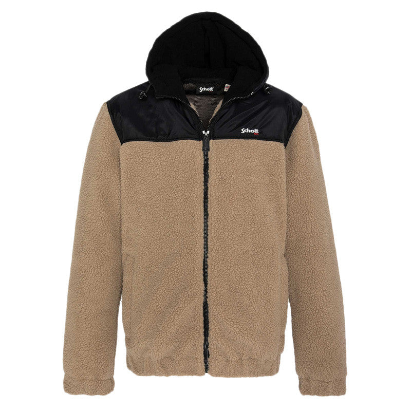 Sweat à capuche Schott ZIPPE SHERPA POLAIRE SWWARD2