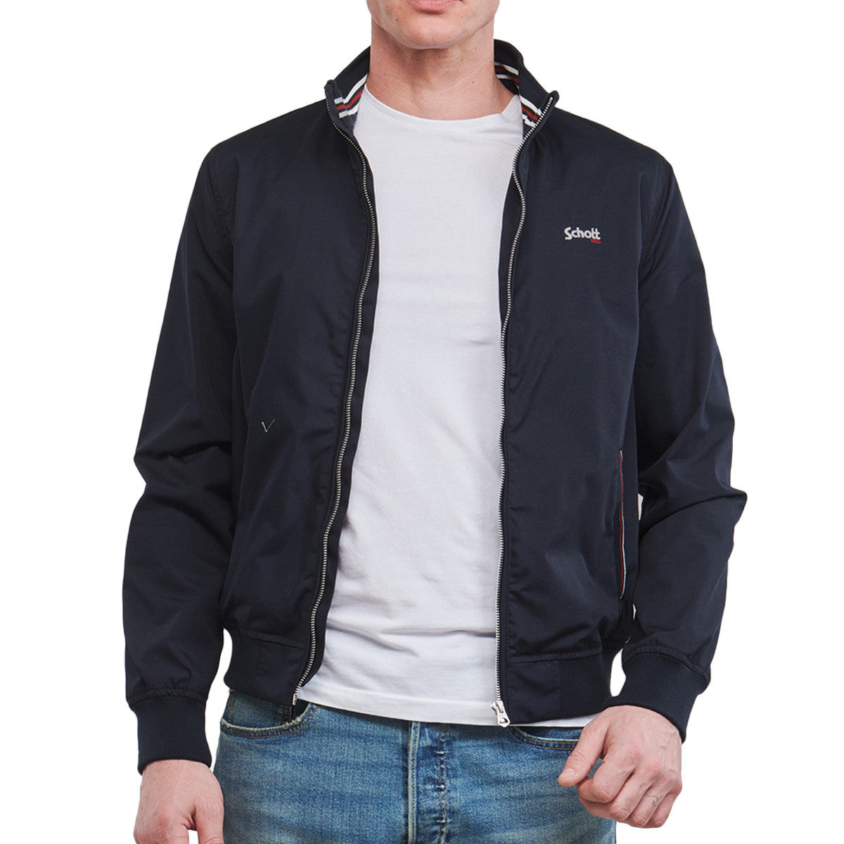 Blouson Homme Schott COURT ZIPPE KENTON