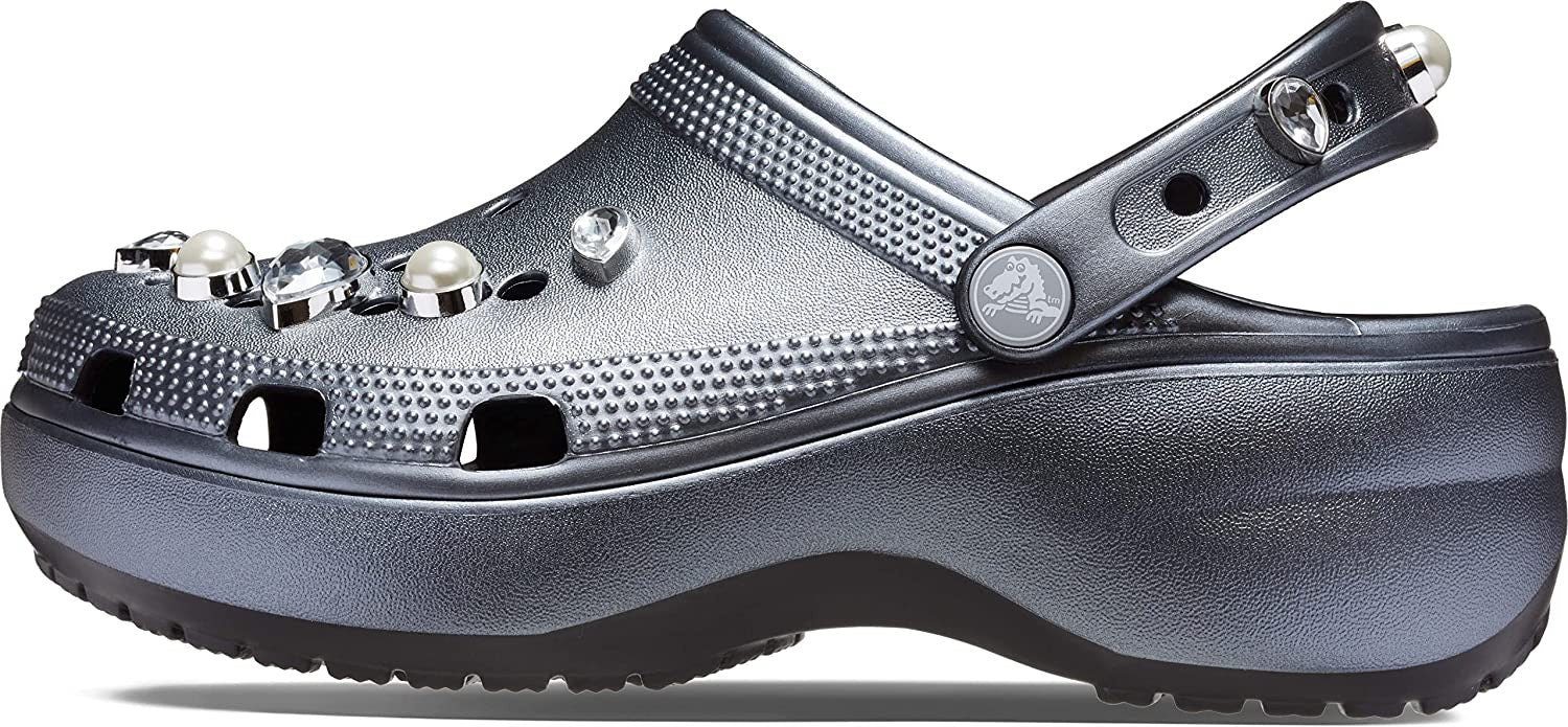 Sabot Femme Crocs CLASSIC PLATEFORM CRYSTAL PEARLSCLOG