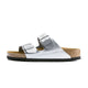 Sandale Birkenstock ARIZONA SILVER étroite