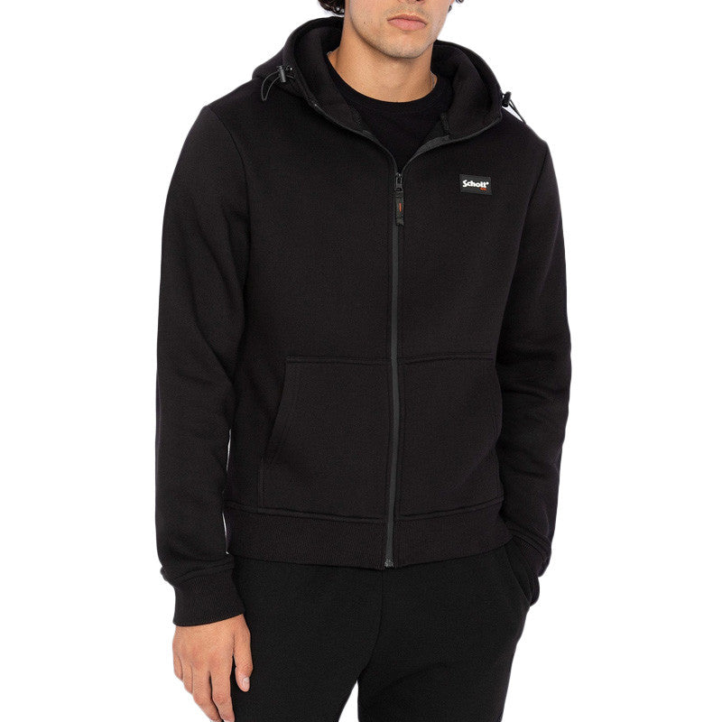 Sweat à capuche Schott ZIPPE LOGO REDSIMON